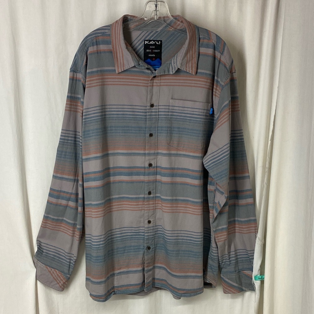 Kavu XXL 2x Wander More Wild Border Casual L/S Button Down Shirt